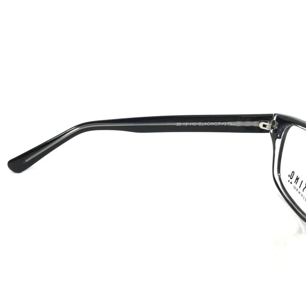 Casino Eyewear Eyeglasses Frames CARTER BLACK/CRYSTAL Cat Eye Full Rim 50-19-140